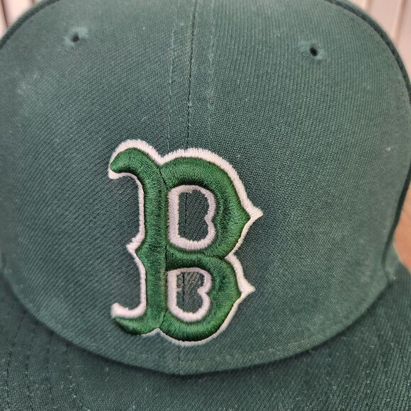 Boston Red Sox New Era 59fifty Fitted 7" Hat Cap Kelly Green MLB Baseball Irish - Picture 3 of 10